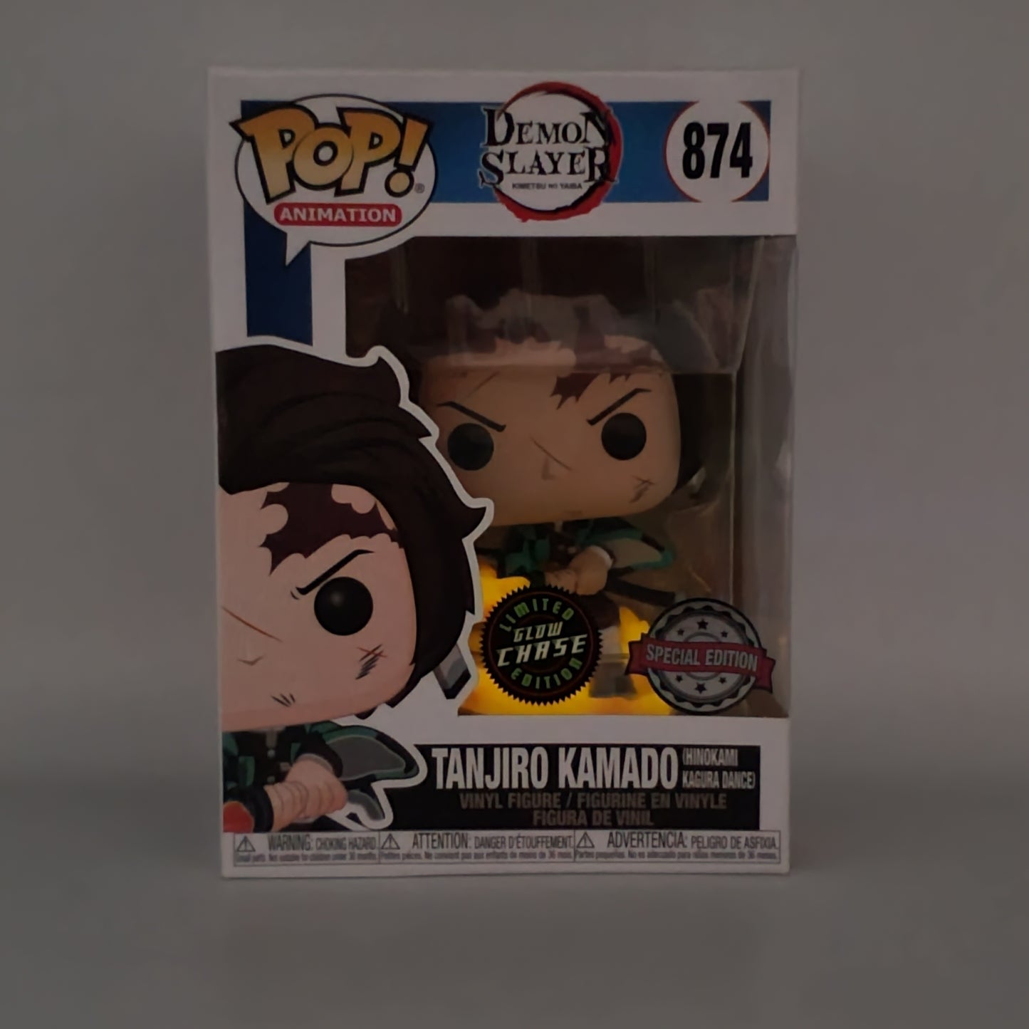 FUNKO POP! - TANJIRO KAMADO (HINOKAMI KAGURA DANCE) - GLOW CHASE - SPECIAL EDITION