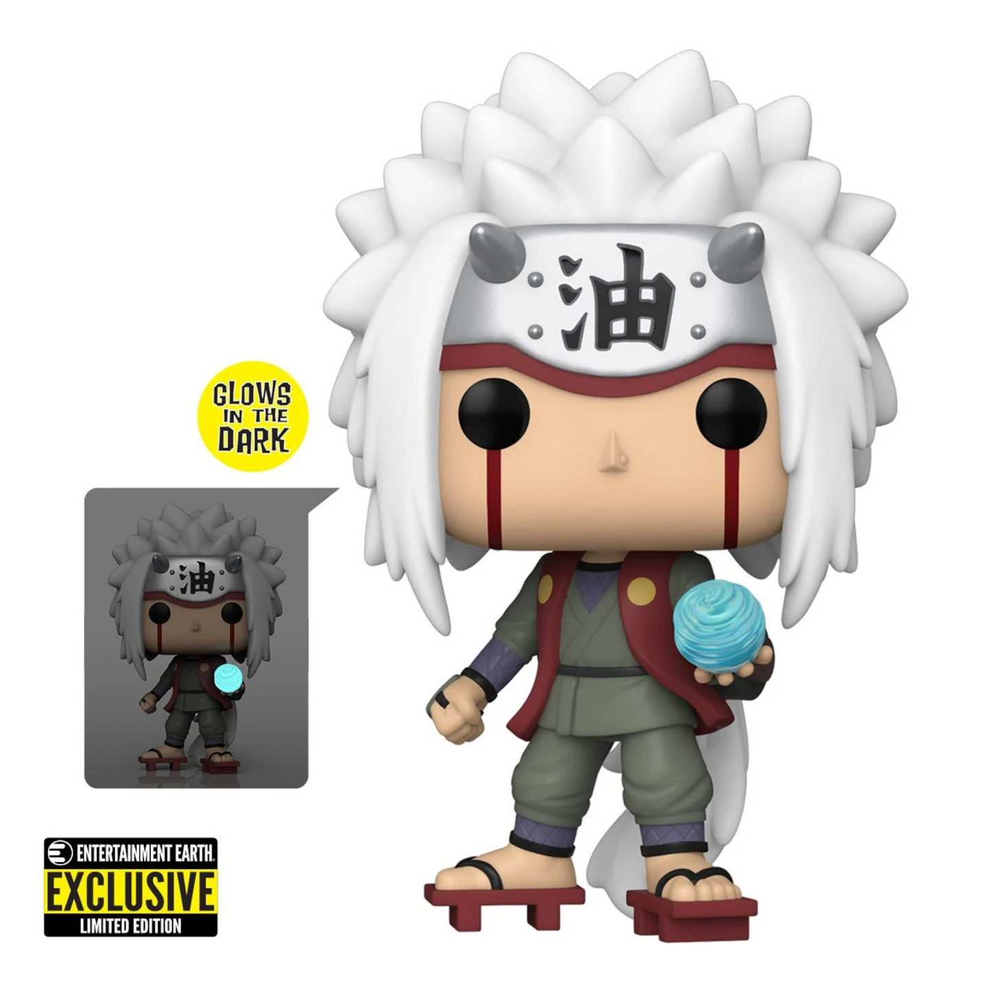 Funko POP! - JIRAIYA WITH RASENGAN - GLOW IN THE DARK - ENTERTAINMENT EARTH EXCLUSIVE