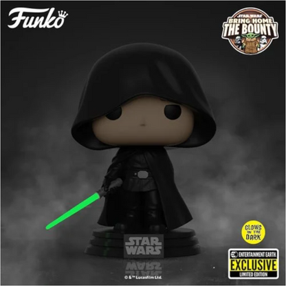 Funko POP! - LUKE SKYWALKER - GLOWS IN THE DARK - ENTERTAINMENT EARTH EXCLUSIVE