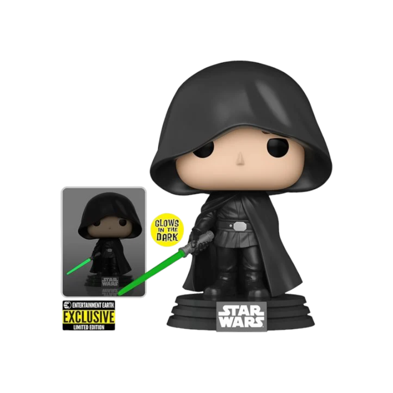 Funko POP! - LUKE SKYWALKER - GLOWS IN THE DARK - ENTERTAINMENT EARTH EXCLUSIVE