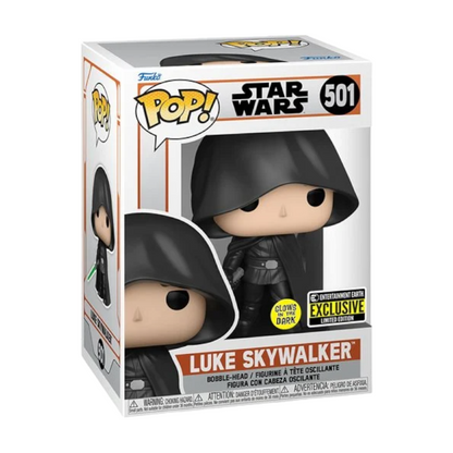 Funko POP! - LUKE SKYWALKER - GLOWS IN THE DARK - ENTERTAINMENT EARTH EXCLUSIVE