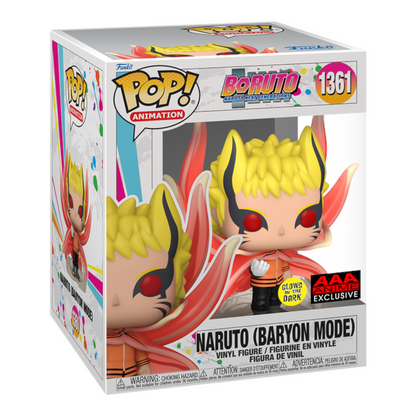 Funko POP! - NARUTO (BARYON MODE) - GLOWS IN THE DARK - AAA ANIME EXCLUSIVE