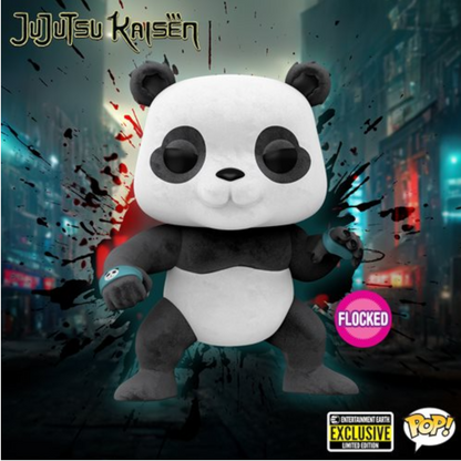 Funko POP! - PANDA (FLOCKED) - ENTERTAINMENT EARTH EXCLUSIVE