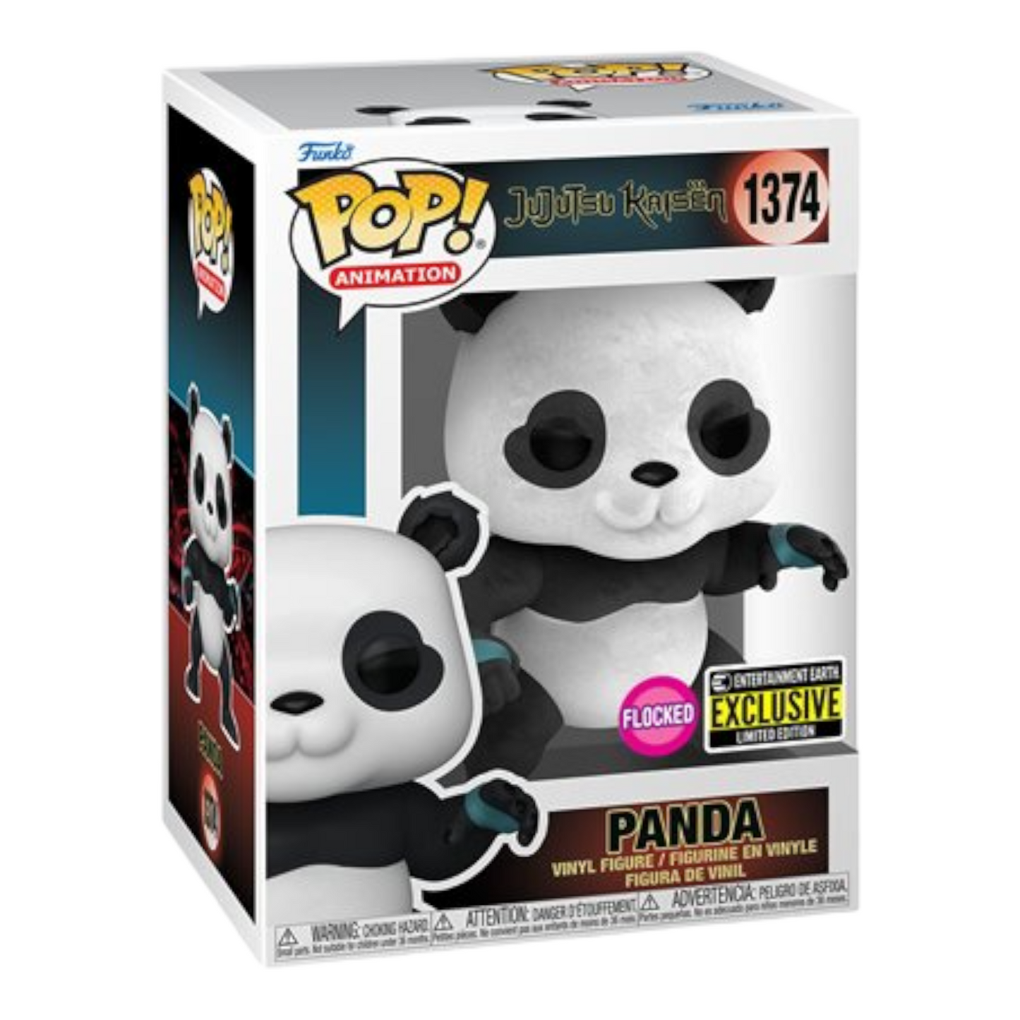 Funko POP! - PANDA (FLOCKED) - ENTERTAINMENT EARTH EXCLUSIVE