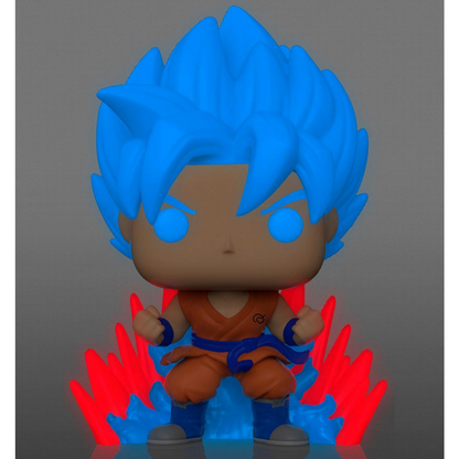 Funko POP! - SSGSS GOKU (KAIO-KEN TIMES TWENTY) - BOXLUNCH EXCLUSIVE GLOWS IN THE DARK