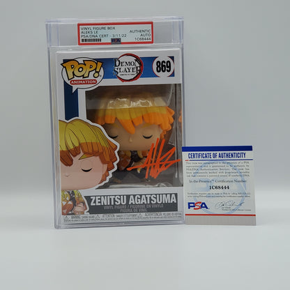 PSA ENCAPSULATED & SIGNATURE CERTIFIED - ZENITSU AGATSUMA (SIGNED BY ALEKS LE)