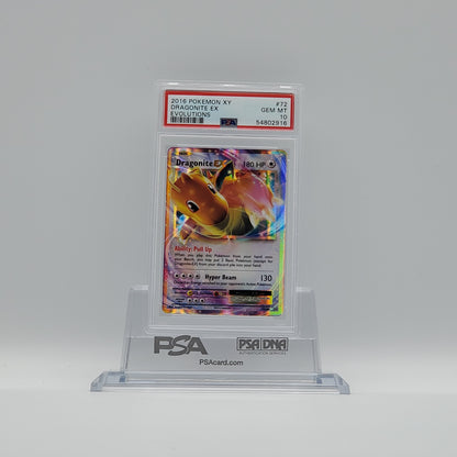 2016 - POKEMON - XY EVOLUTIONS - DRAGONITE EX - #72 - PSA - GEM MINT 10