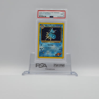 2000 - POKEMON - GYM HEROES - MISTY'S SEADRA - #9 - HOLOGRAPHIC - PSA - MINT 9