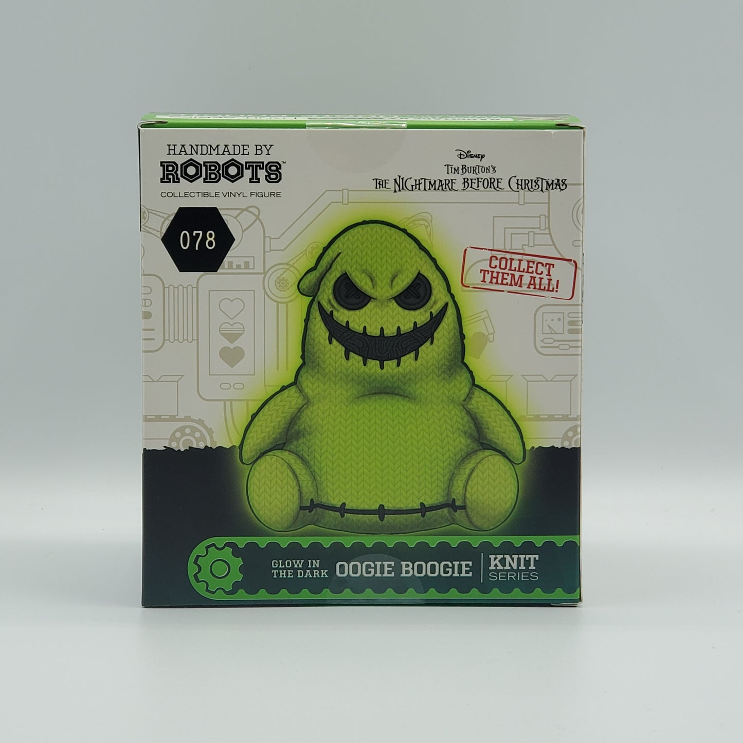 HANDMADE BY ROBOTS - OOGIE BOOGIE - GLOW IN THE DARK - LIMITED EDITION - GAMESTOP EXCLUSIVE