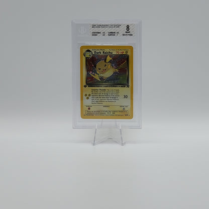 2000 - POKEMON - TEAM ROCKET - 1ST EDITION - DARK RAICHU - ERROR - #83 - BGS - NM-MT 8