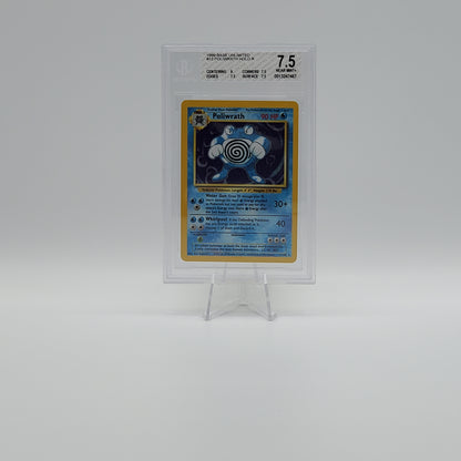 1999- POKEMON - BASE SET - POLIWRATH - #13 - HOLOGRAPHIC - RARE - BGS - NM 7.5