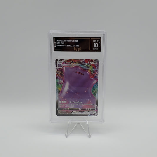 2021 - POKEMON - SWORD & SHIELD - SHINNING FATES - FULL ART - DITTO VMAX - #51 - HOLOGRAPHIC - GMA - GEM MINT 10