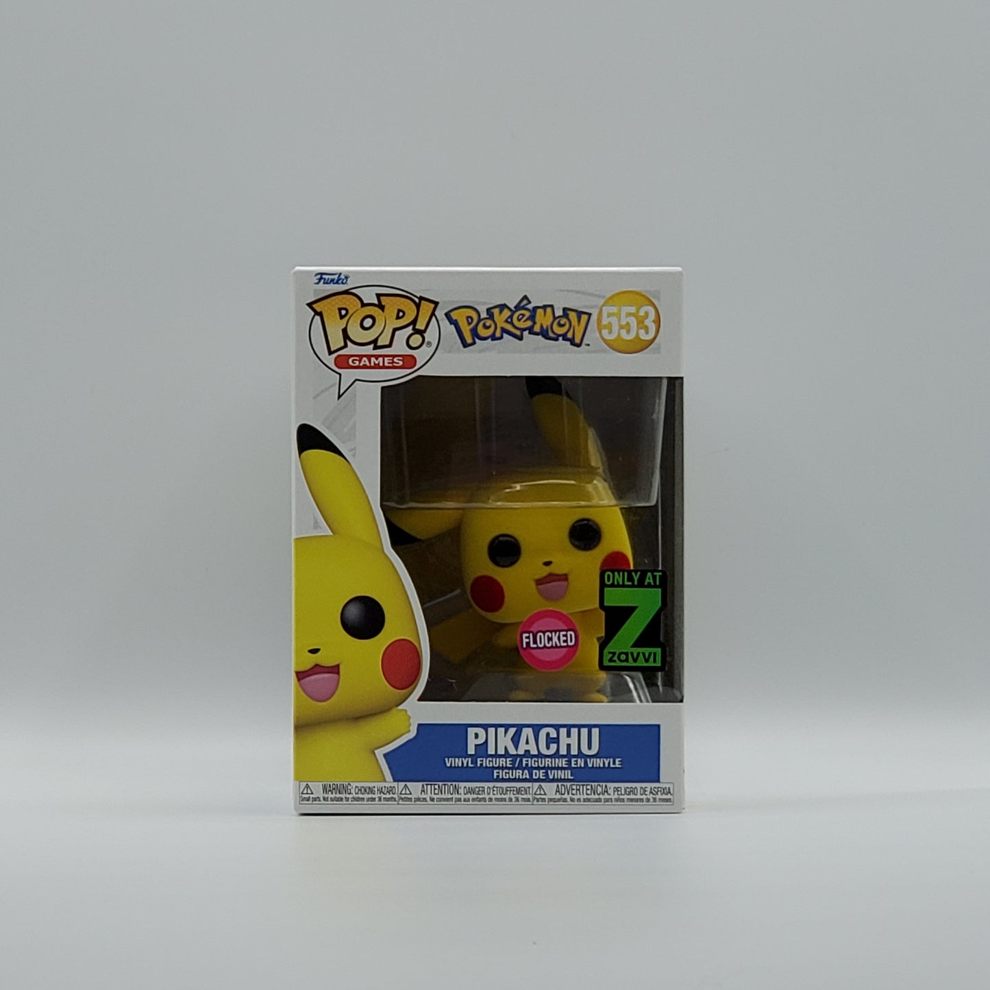 FUNKO POP! - PIKACHU - FLOCKED - ZAVII EXCLUSIVE