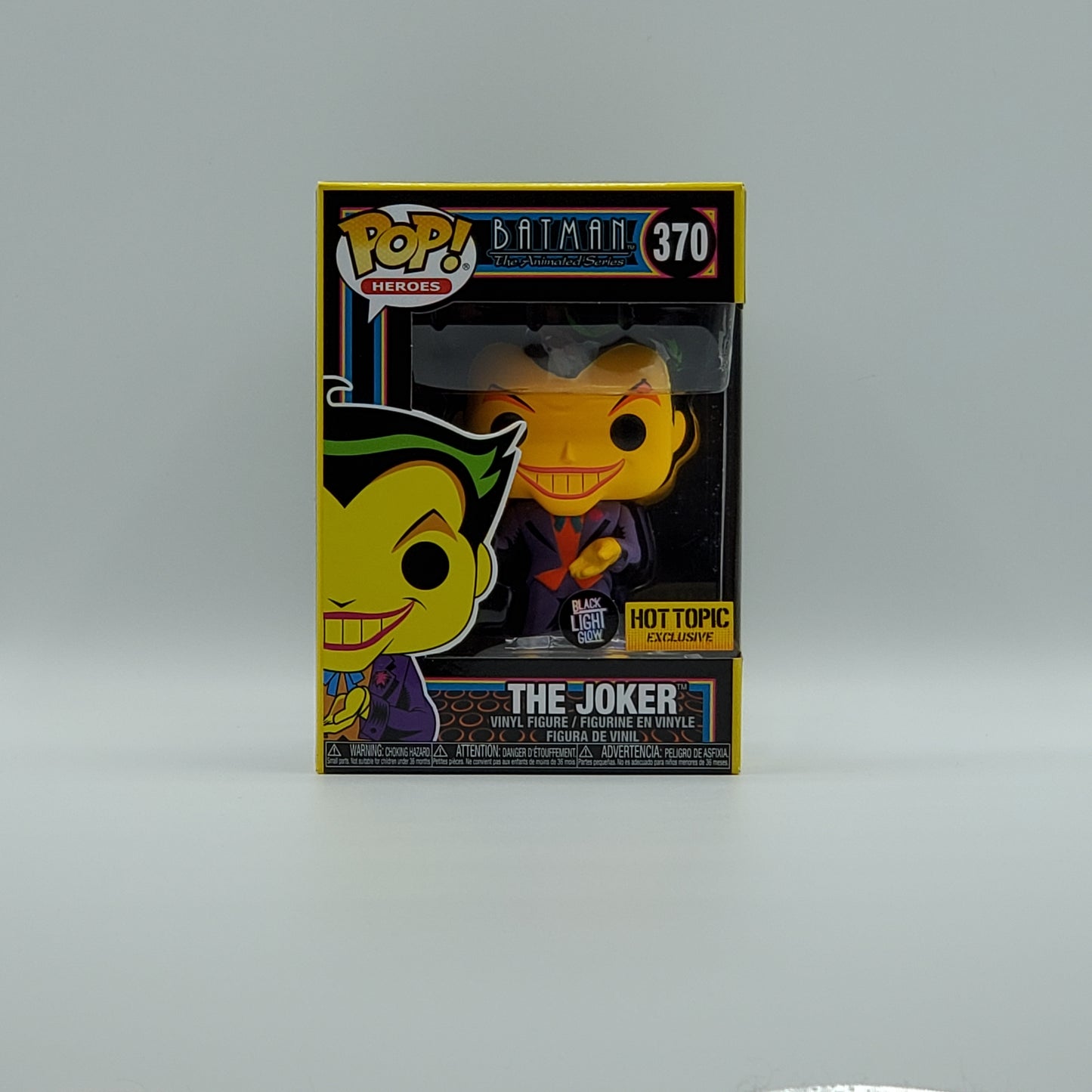 FUNKO POP! - THE JOKER - BLACK LIGHT GLOW - HOT TOPIC EXCLUSIVE