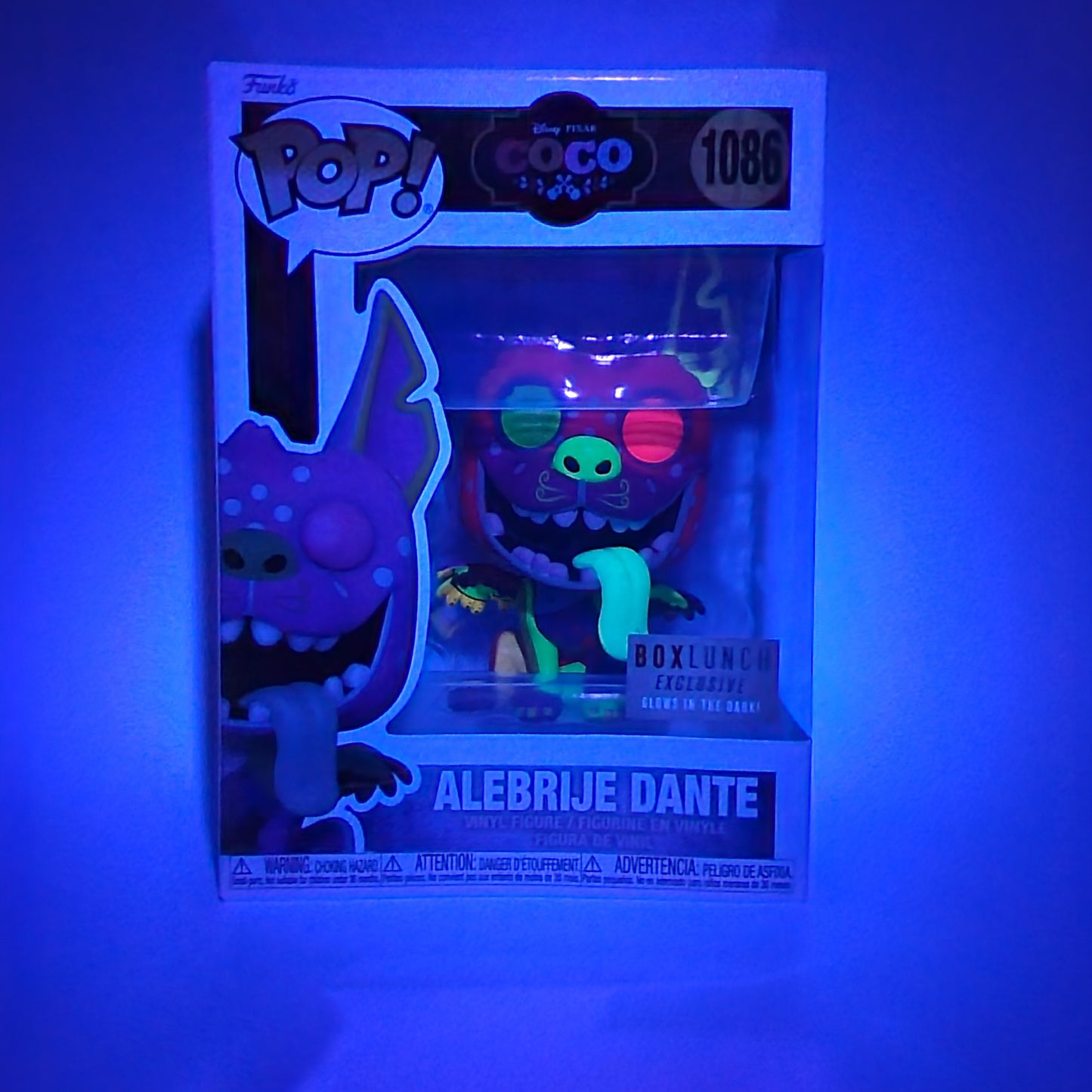 FUNKO POP! - ALEBRIJE DANTE - BLACK LIGHT - GLOWS IN THE DARK - BOX LUNCH EXCLUSIVE