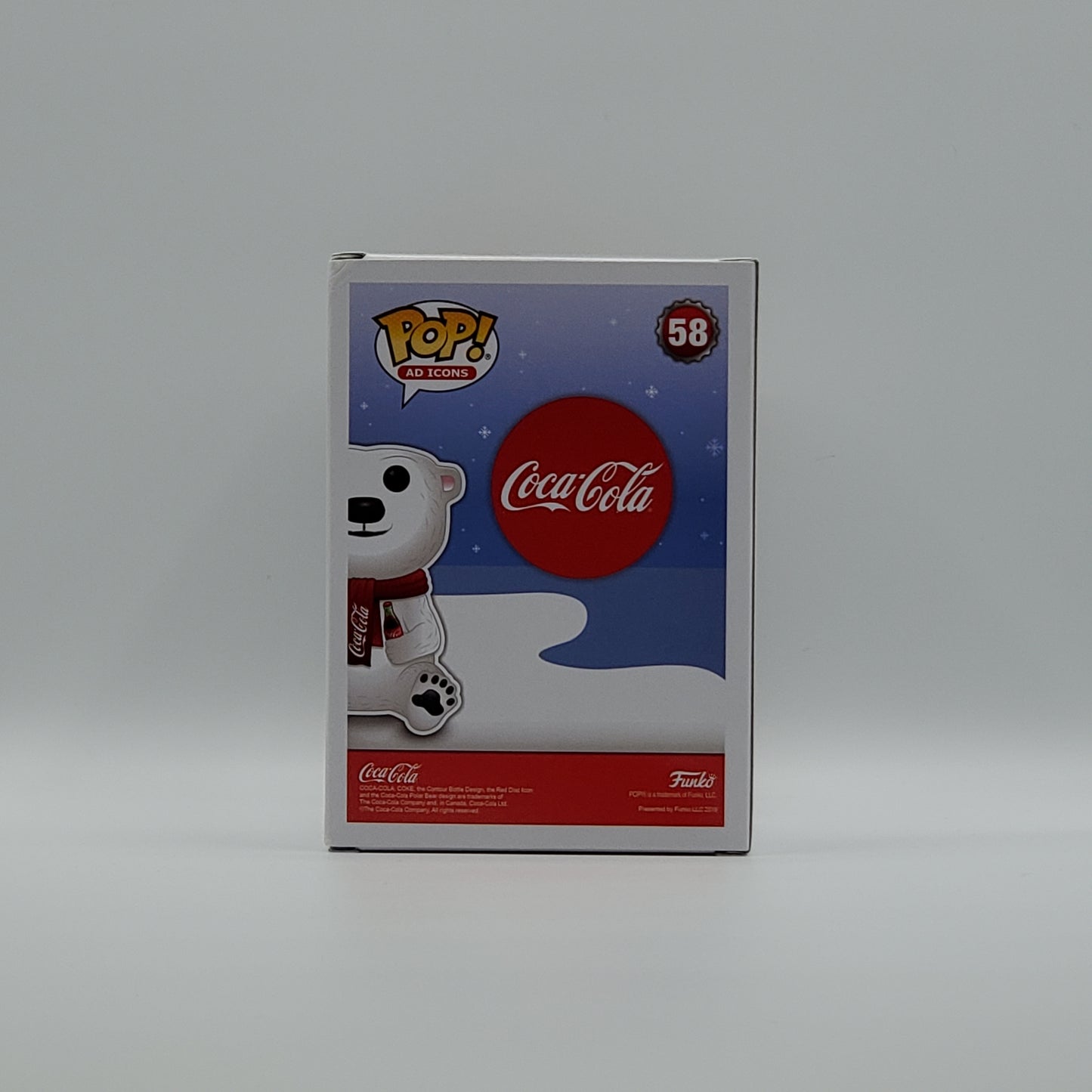 FUNKO POP! - COCA-COLA POLAR BEAR - DIAMOND COLLECTION - HOT TOPIC EXCLUSIVE