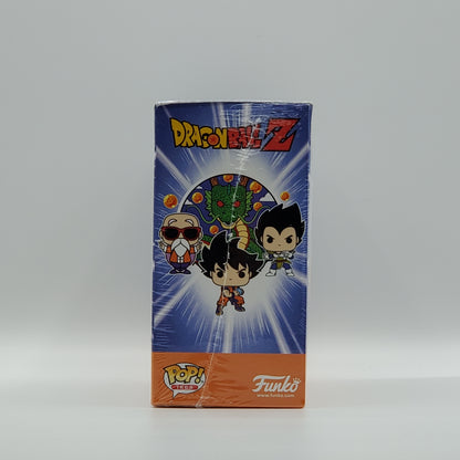 FUNKO POP! - POP! TEES - DRAGON BALL Z - 4 PACK & TSHIRT (SIZE LARGE SHIRT WITH MASTER ROSHI, SHENRON, GOKU & VEGETA POCKET POPS)