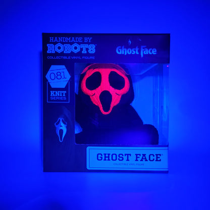 HANDMADE BY ROBOTS - GHOST FACE (PINK) - BLACK LIGHT