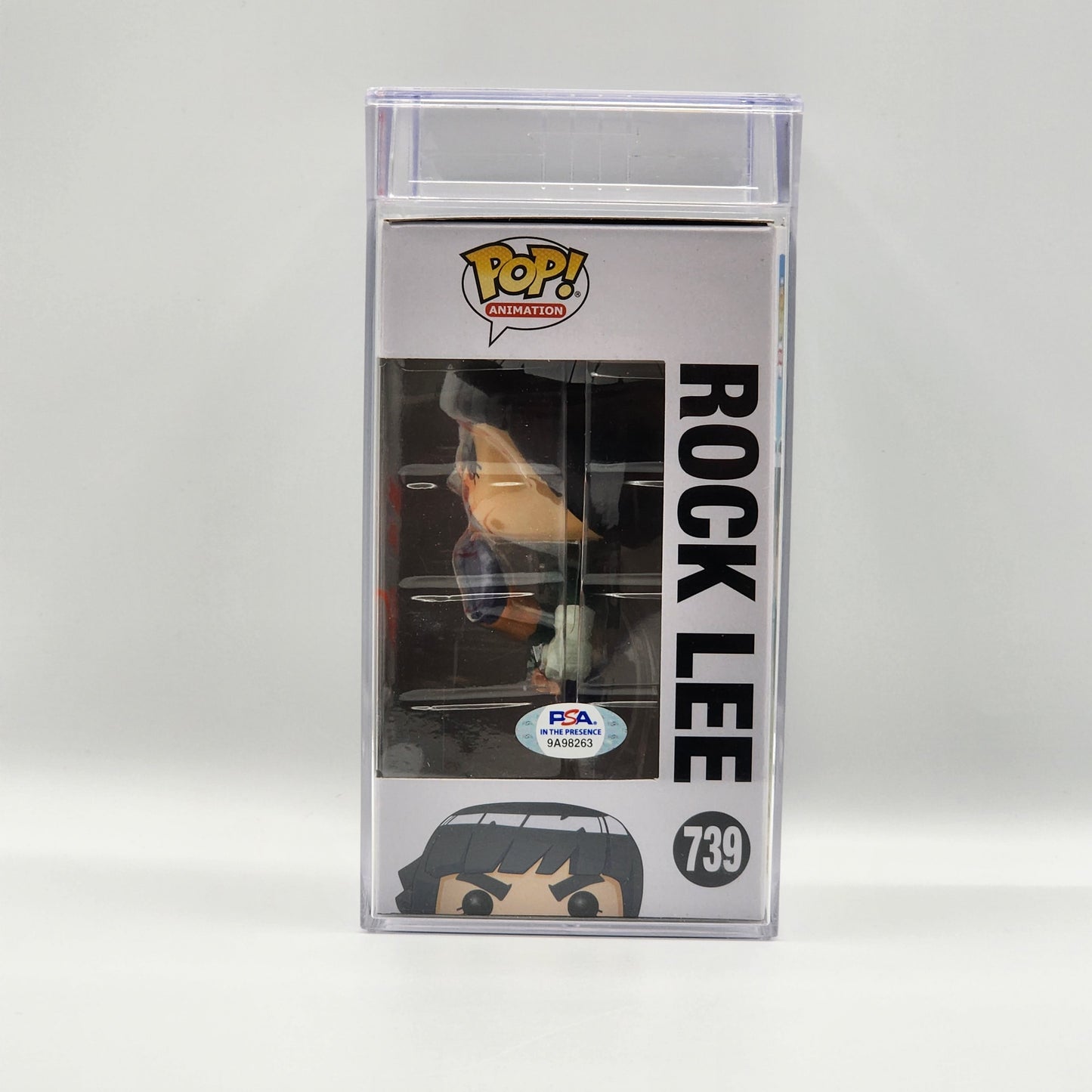 PSA ENCAPSULATED & SIGNATURE CERTIFIED - Funko POP! - NARUTO SHIPPUDEN - ROCK LEE - SPECIAL EDITION (SIGNED BY BRIAN DONOVAN)