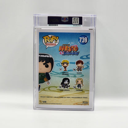 PSA ENCAPSULATED & SIGNATURE CERTIFIED - Funko POP! - NARUTO SHIPPUDEN - ROCK LEE - SPECIAL EDITION (SIGNED BY BRIAN DONOVAN)