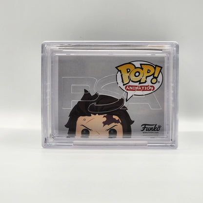 PSA ENCAPSULATED & SIGNATURE CERTIFIED - Funko POP! - TANJIRO KAMADO (SIGNED BY ZACK AGUILAR) - GEM MT 10 AUTOGRAPH