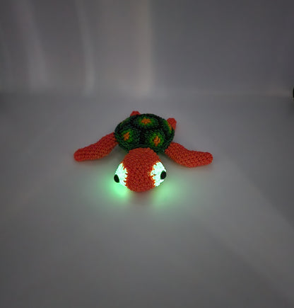 Loomigurumi Sea Turtles with Glow in the Dark Eyes