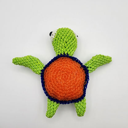 Loomigurumi Sea Turtles with Glow in the Dark Eyes & UV Reactive Shell Bands