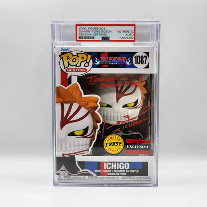 PSA ENCAPSULATED & SIGNATURE CERTIFIED - Funko POP! -BLEACH - ICHIGO (SIGNED BY JOHNNY YONG BOSCH) - AAA ANIME EXCLUSIVE - CHASE