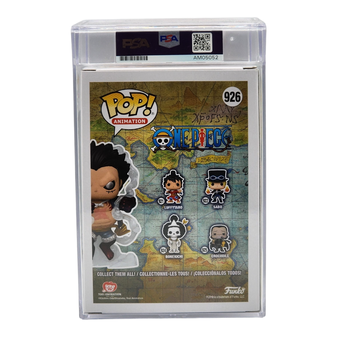 PSA ENCAPSULATED & SIGNATURE CERTIFIED - LUFFY GEAR FOUR - SPECIAL EDITION (SIGNED BY COLLEEN CLINKENBEARD)