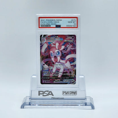 2021 - Pokémon - SWSH FA SYLVEON V -  EVOLVING SKIES - #075 - PSA -GEM MT 10