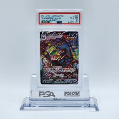 2021 - Pokémon - SWSH FA UMBREON VMAX -  EVOLVING SKIES - #095 - PSA -GEM MT 10