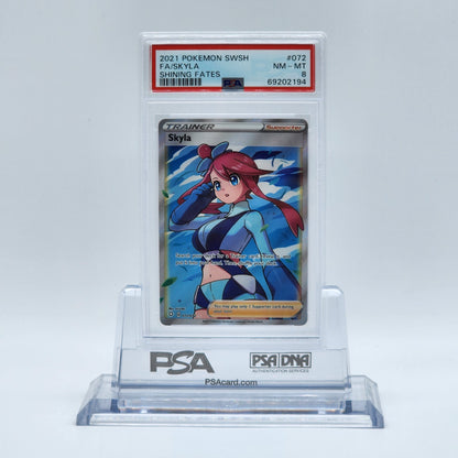 2021 - Pokémon - SWORD & SHIELD - SHINING FATES - FA SKYLA - #072 - PSA - NM-MT 8