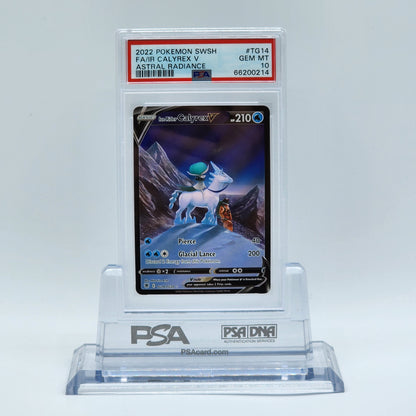 2022 - Pokémon - SWORD & SHIELD - ASTRAL RADIANCE - FA ICE RIDER CALYREX V - #TG14 - PSA - GEM MT 10