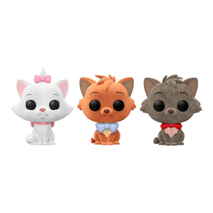 Funko POP! - DISNEY - Disney 100 - Aristocats 3 Pack (Flocked) Walmart Exclusive