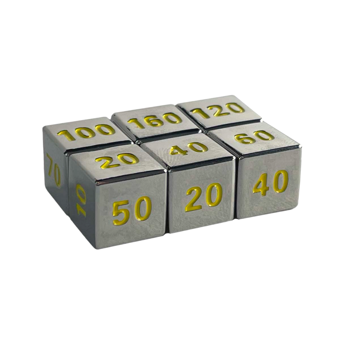 POKEMON TCG: CELEBRATIONS DICE (6 STAMPED ALUMINUM DAMAGE COUNTER DICE)