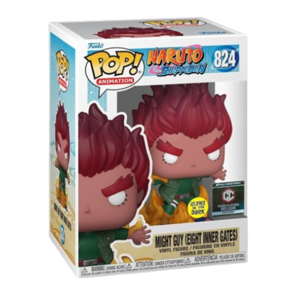 Funko POP! - MIGHT GUY (EIGHT INNER GATES) GLOW IN THE DARK CHALICE COLLECTIBLES EXCLUSIVE