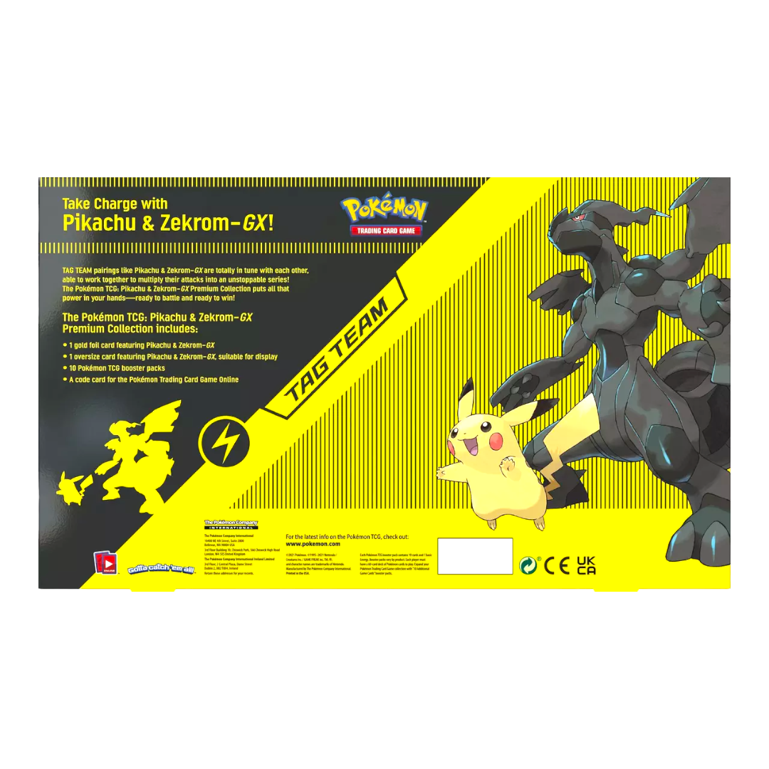 Pokémon TCG: Pikachu and Zekrom-GX Premium Collection Box - GameStop Exclusive