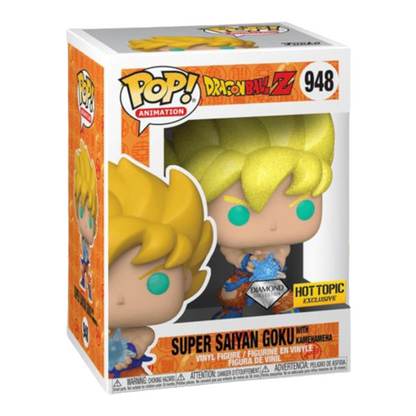 Funko POP! - SUPER SAIYAN GOKU WITH KAMEHAMEHA - DIAMOND COLLECTION - HOT TOPIC EXCLUSIVE