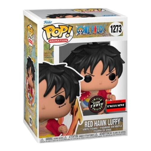 Funko POP! - RED HAWK LUFFY GLOW CHASE AAA ANIME EXCLUSIVE