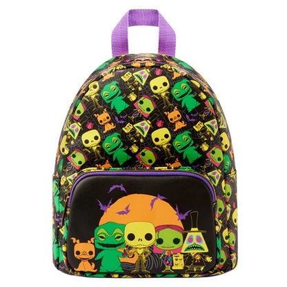 Funko Loungefly - Nightmare Before Christmas Black Light Print Mini-Backpack