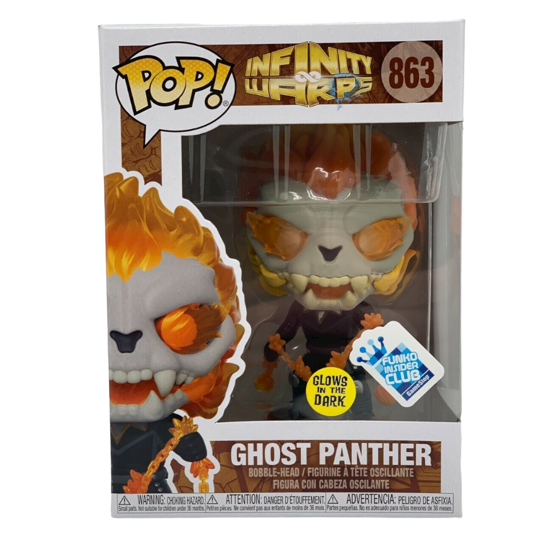 Funko POP! - GHOST PANTHER - GLOWS IN THE DARK - FUNKO INSIDER CLUB GAMESTOP EXCLUSIVE