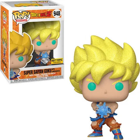 Funko POP! - SUPER SAIYAN GOKU WITH KAMEHAMEHA - DIAMOND COLLECTION - HOT TOPIC EXCLUSIVE