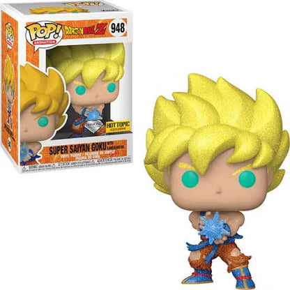 Funko POP! - SUPER SAIYAN GOKU WITH KAMEHAMEHA - DIAMOND COLLECTION - HOT TOPIC EXCLUSIVE